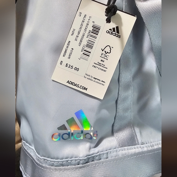 Adidas x Zoe Saldana | U-4-U Bucket Crossbody Bag in Halo Blue - Picture 4 of 4